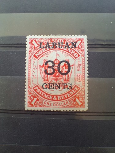 Labuan 1896 sg78 30c - sg78, $1