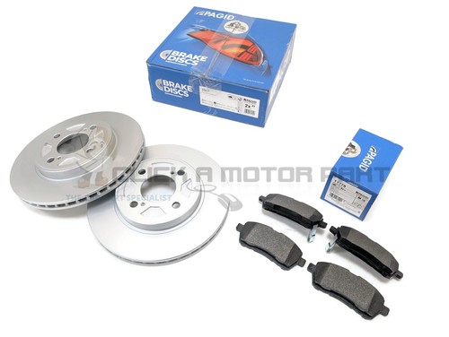 Pagid front brake discs - brake, and
