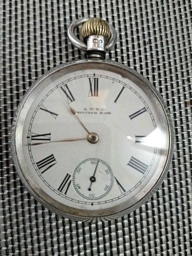 Waltham real silver pocket - waltham,