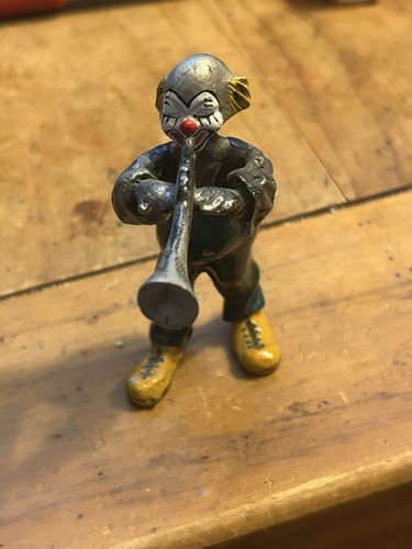 Pewter clown figure - clown,