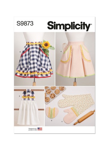 Simplicity 9873 apron - apron, &