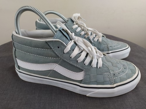 Womens vans sk8 mid - denim, blue