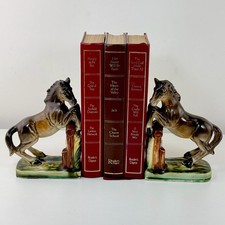 Vintage Ceramic Horse Bookends