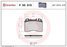 Brembo P50010 Front Brake Pad
