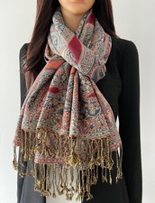 Large Paisley Floral Pashmina