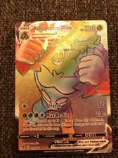 POKEMON REBEL CLASH RILLABOOM VMAX RAINBOW FULL ART Pack Fresh 193/192