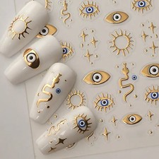 🧿 Nail Art Stickers Gold