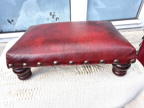 Vintage oxblood red faux - vintage,