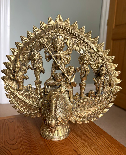 Durga deity statue figurine - statue,