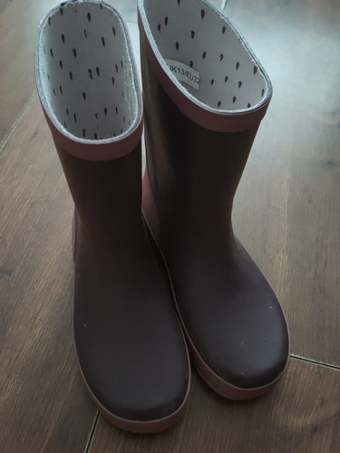 Girls purple wellington boots - girls,
