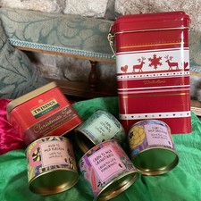 MIXED LOT  TEA CADDY TINS -