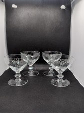4 Vintage Champagne Glasses