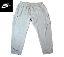 Nike Men's Grey Ankle Length Cargo Joggers Size XL Tracksuit Bottoms Gym Pants