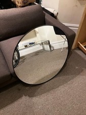 IKEA LINDBYN Round Mirror 80cm – Black – Used, Perfect Condition – Collection On
