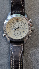 Timex Expedition Chronograph WR100M Indiglo Mens Watch, Used. Requires Battery.