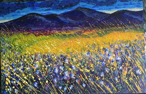 Mountains landscape floral - mountains,