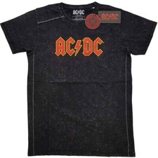 AC/DC 'Logo' Black Snow Wash T
