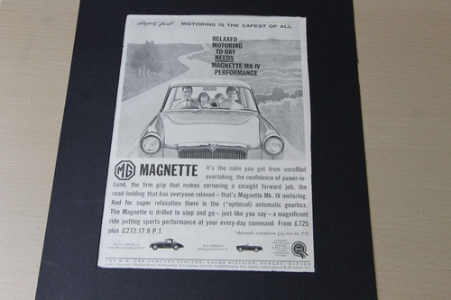 Original 1962 magazine advert