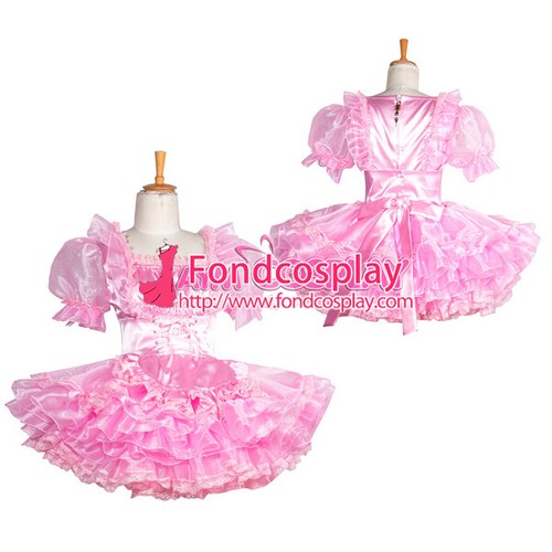 Lockable pink sissy - lockable, maid