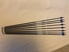 8 EASTON ACE 620 ARROWS 90g points FLEX FLETCH VANES