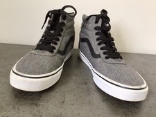 VANS Men's Grey And Black High Top Trainers Uk Size 7.5