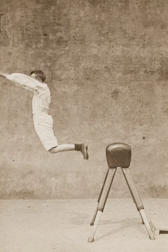 Turner the pommel horse - on,