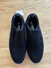 Black Suede Slip On Comfort