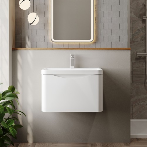Nuie lunar 600mm satin white - nuie,
