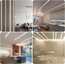 Plaster-In LED Profile, 4 Pack