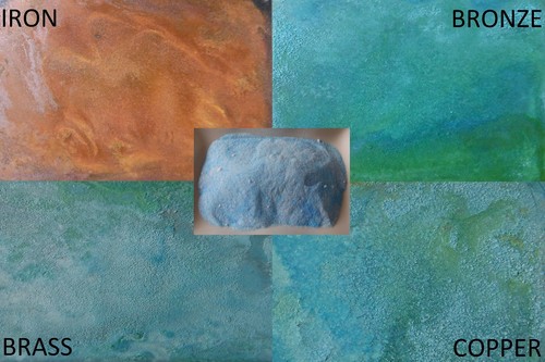 Patina mix for copper - for, brass