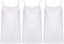 Pack of 3 White Stretch Cotton