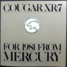 1981 Mercury Cougar XR-7 Sales