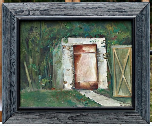 Swedish farm entrance with - entrance,