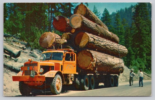 Vintage logging truck - vintage,