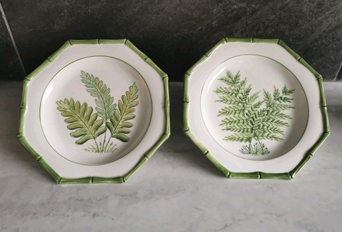Vintage italian majolica - majolica, fern