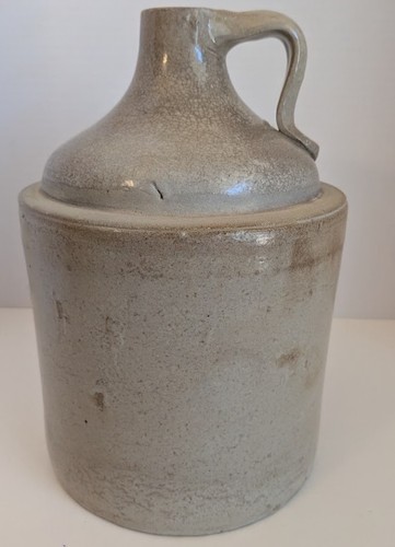 Antique stoneware whiskey - antique,