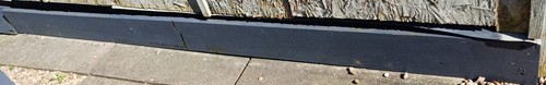 Wooden sleepers painted dark - painted,