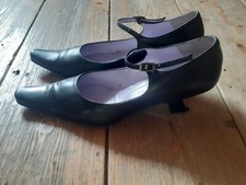 Audley Black  Leather Point Shoes Size 37 