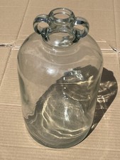 glass 4.5 litre money saving jar takes £2 coin piggy bank coins moneybox