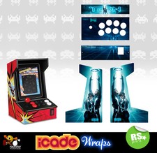 Icade Tron Full Set Graphics Arcade Artwork Sticker / Sides Marquee & Panels