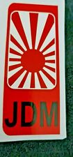 2 x JDM rising sun red Japan Number Plate Stickers Car Honda nissan Jap decal 