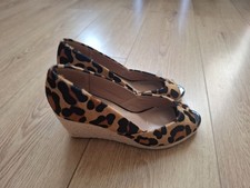 Next Leopard Print Wedge Shoes