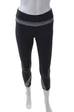 Lululemon Womens Low Rise Cropped Pull On Athletic Leggings Gray Size 4