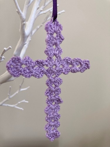 Crocheted purple christmas - crocheted,