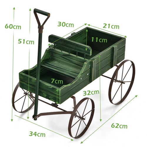 Wooden garden flower planter - flower,