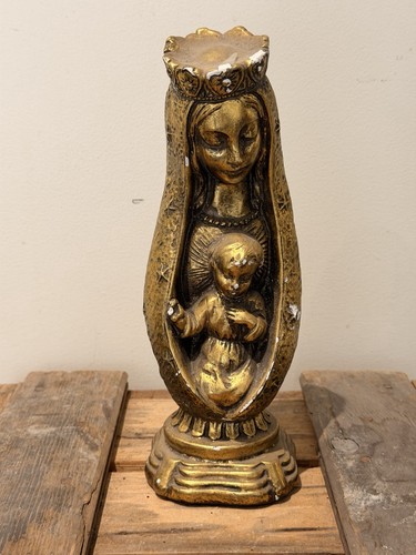 Vintage madonna child - child, statue