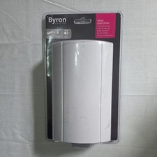 Wired Door Bell Chime with Built In Transformer White Byron DBW-23082