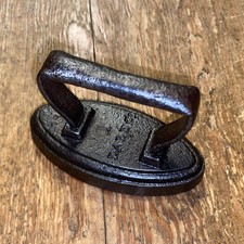 ANTIQUE COALBROOKDALE CAST IRON SAD IRON FLAT IRON No 1 RARE EARLY GEORGIAN  