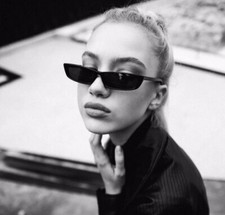 Luxury Rectangle Vintage Sunglasses Women Small Frame Mirror Sun Glasses Shades 