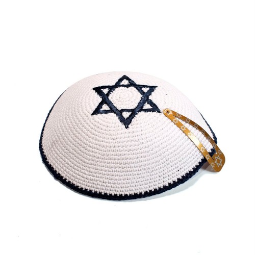 White and dark blue star - star, of